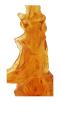 Dancing elephant in amber crystal amber - Lalique