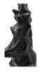 Dancing elephant in black crystal black - Lalique