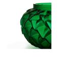 Languedoc grand vase in numbered edition, green crystal green - Lalique