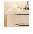 Masque de femme bedside table in numbered edition, clear crystal and ivory ash, large size - Lalique