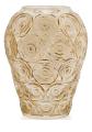 Anemones vase in gold luster crystal - Lalique