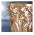Bacchantes vase in gold luster crystal - Lalique