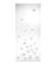 Dahlia interior panel in clear crystal, mirrored satin finish glass, large size - Lalique
