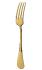 Pastry fork in gilded silver plated - Ercuis