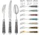 Cheese knife 2 prongs in sterling silver - Ercuis