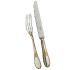 Dinner spoon in silver lated and gilding - Ercuis
