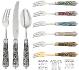 Fish fork in sterling silver - Ercuis