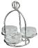Snack server 3 small dishes in silver plated - Ercuis