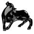 Vuelta bull sculpture black - lost wax - Lalique
