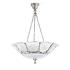 Ginkgo ceiling lamp in clear crystal, shiny and brushed nickel finish, large size - Lalique