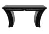 Raisins curved console table clear and black lacquered - Lalique