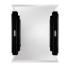 Raisins curved make-up mirror clear and black lacquered - Lalique