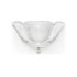 Ginkgo medium wall sconce clear and shiny and brushed nickel finish - Lalique