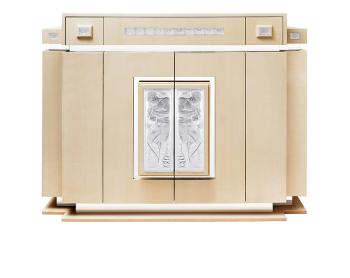 Joueur de pipeau bar in numbered edition, clear crystal and ivory ash ivory ash - Lalique