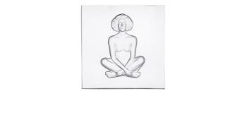 Les causeuses decorative panel in clear crystal, small size - Lalique