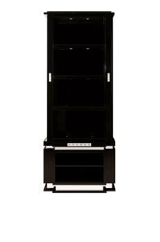 Raisins library in numbered edition, clear crystal and black lacquered black lacquered - Lalique