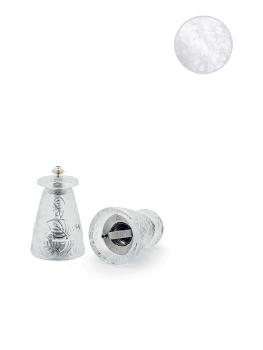 Feuilles salt grinder in clear crystal - Lalique