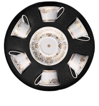 Set with 6 tea cup and saucer in porcelain - Rosenthal