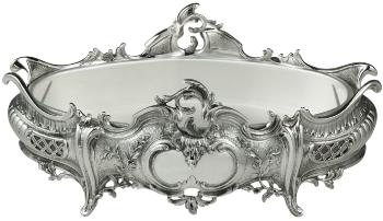 Jardinière in sterling silver (silver-plated inner tray) 2950g in sterling silver - Ercuis