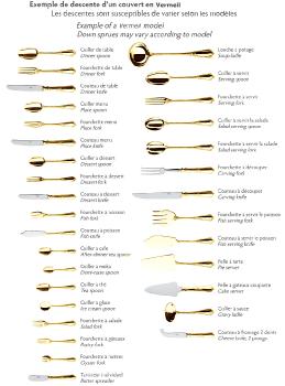 Pie server in sterling silver gilt (vermeil) - Ercuis