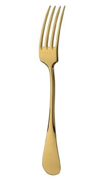 Serving fork in gilded silver plated - Ercuis