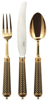 Serving fork in sterling silver - Ercuis
