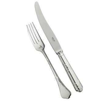 Fish serving fork in silver plated - Ercuis
