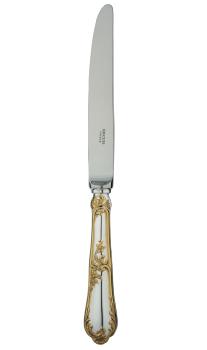 Fish serving fork in sterling silver and gilding - Ercuis
