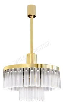 Orgue Chandeliers, 2 tiers, medium size Gilded - Lalique