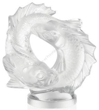 Double fish ornament Clear - Lalique