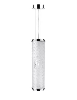 Coutard ceiling lamp in clear crystal, chrome finish - Lalique
