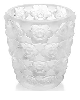 Anemones votive in clear crystal - Lalique