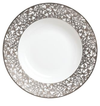 French rim soup plate white - Raynaud